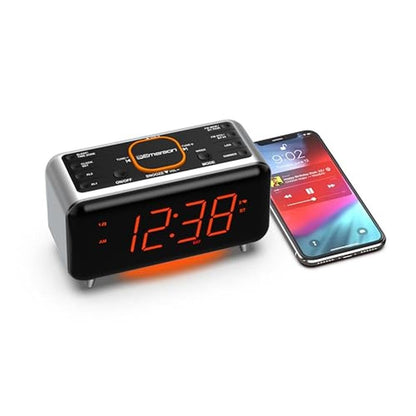 Emerson CKS1521 SmartSet Bluetooth Dual Alarm Clock Radio – Side View
