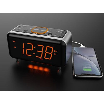 Emerson CKS1521 SmartSet Bluetooth Dual Alarm Clock Radio – In Use