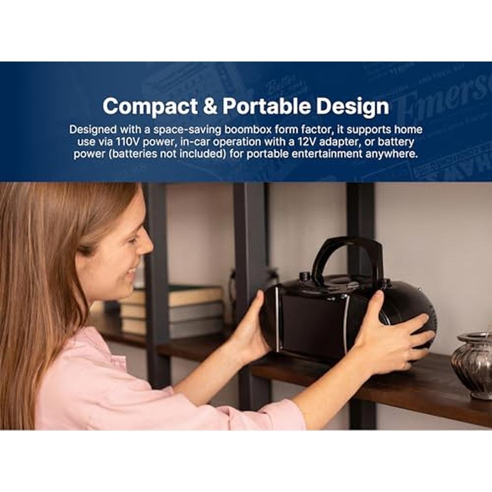 Emerson EDL-2901 9" Portable TV & DVD Multimedia Boombox – Close-up Detail