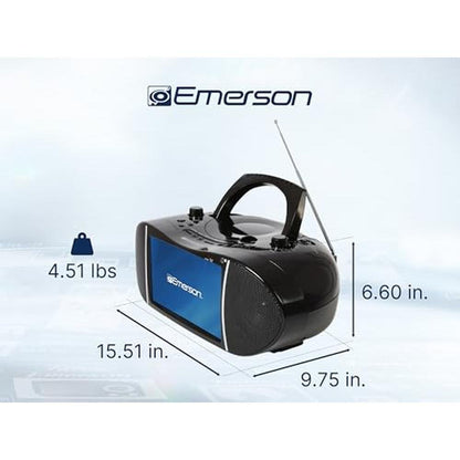 Emerson EDL-2901 9" Portable TV & DVD Multimedia Boombox – In Use