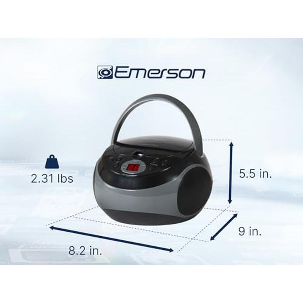 Emerson EPB-3000 Portable CD Player with AM/FM Radio – Close-up Detail