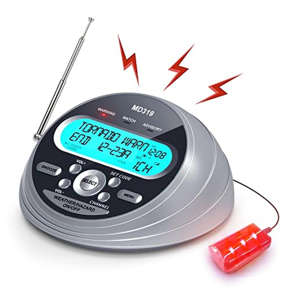 Emergency Emgykit: Emgykit MD319 NOAA Weather Alert Radio – Front View