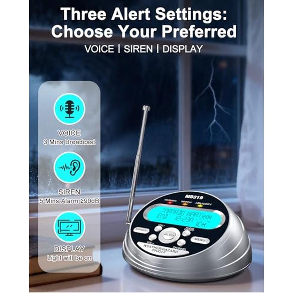 Emergency Emgykit: Emgykit MD319 NOAA Weather Alert Radio – Packaging