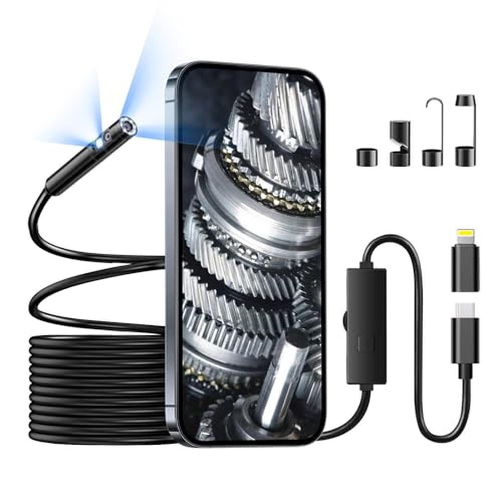 Camera Endoscope: USA Warehouse Endoscope Camera with Light – Front View