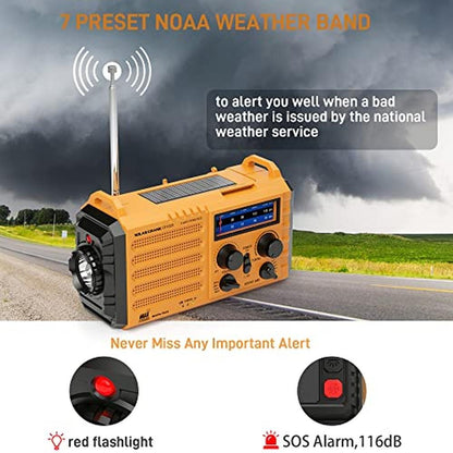 Radio Eoxsmile: Eoxsmile Emergency Radio with NOAA Weather – Side View