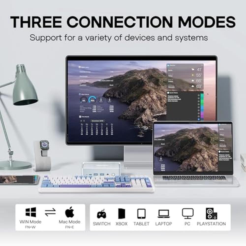 Keyboard Epomaker: Epomaker Aula F108 Wireless Gaming – Close-up Detail