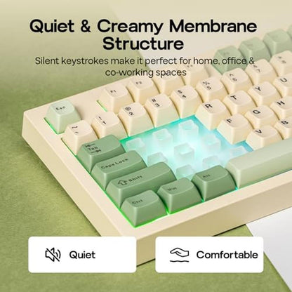 Keyboard Yellow: EPOMAKER Aula S102 PRO Membrane Gaming – In Use