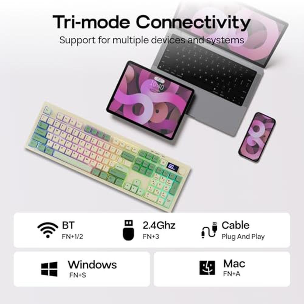 Keyboard Yellow: EPOMAKER Aula S102 PRO Membrane Gaming – Packaging