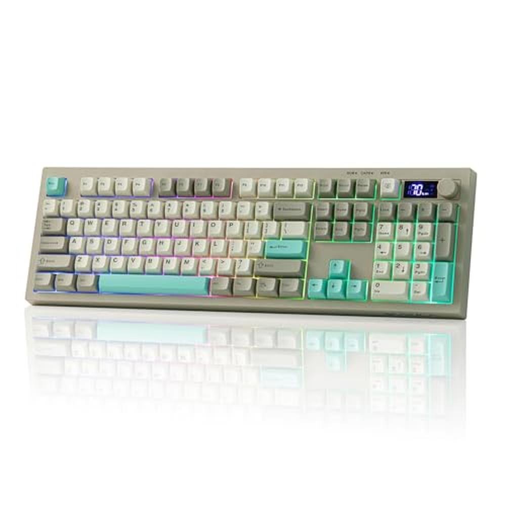 Keyboard Grey: EPOMAKER Aula S102 PRO Membrane Gaming – Front View