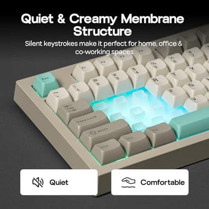 Keyboard Grey: EPOMAKER Aula S102 PRO Membrane Gaming – In Use