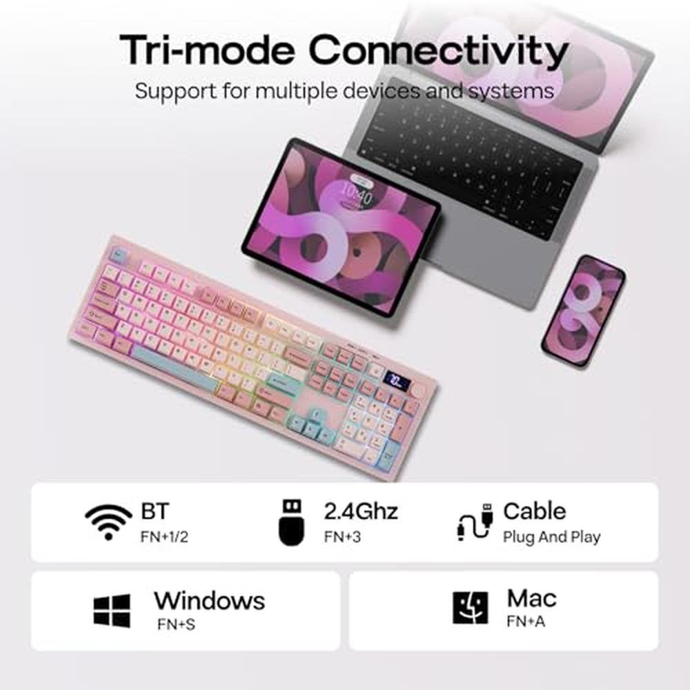 Keyboard Pink: EPOMAKER Aula S102 PRO Membrane Gaming – Packaging