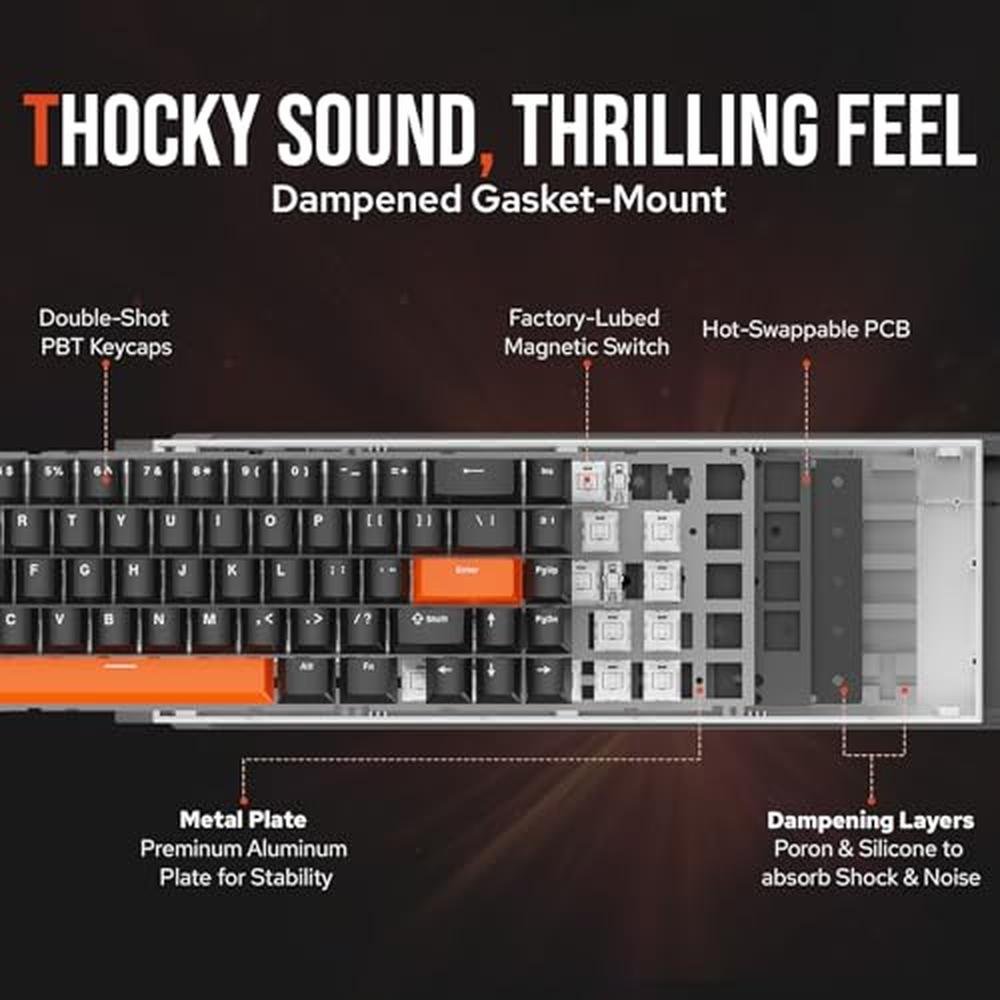 Keyboard Epomaker: EPOMAKER HE68 Hall Effect Keyboard – In Use
