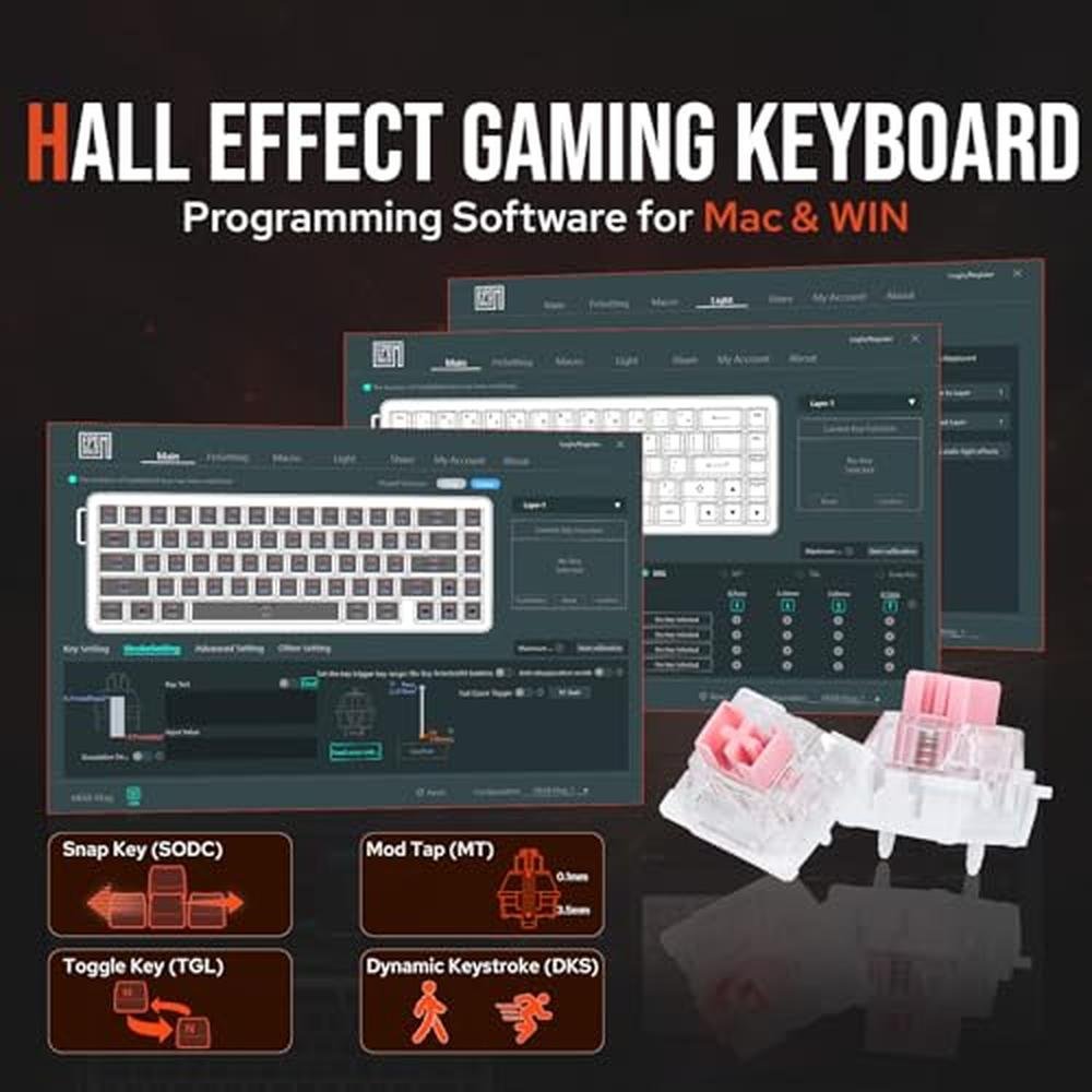 Keyboard Epomaker: EPOMAKER HE68 Hall Effect Keyboard – Packaging