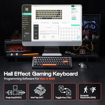 EPOMAKER HE68 Lite Hall Effect Gaming Keyboard – Close-up Detail