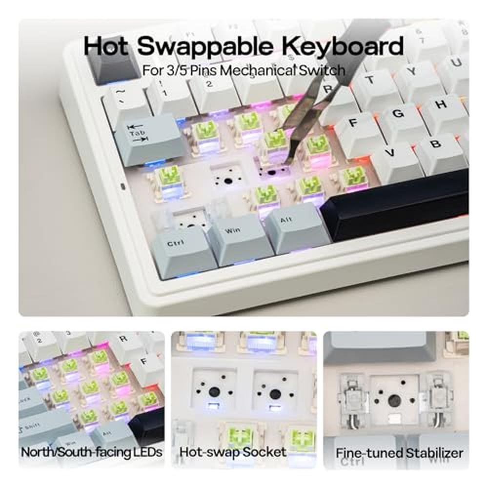 Keyboard Epomaker: Epomaker X Aula F75 Gasket Mechanical – Packaging