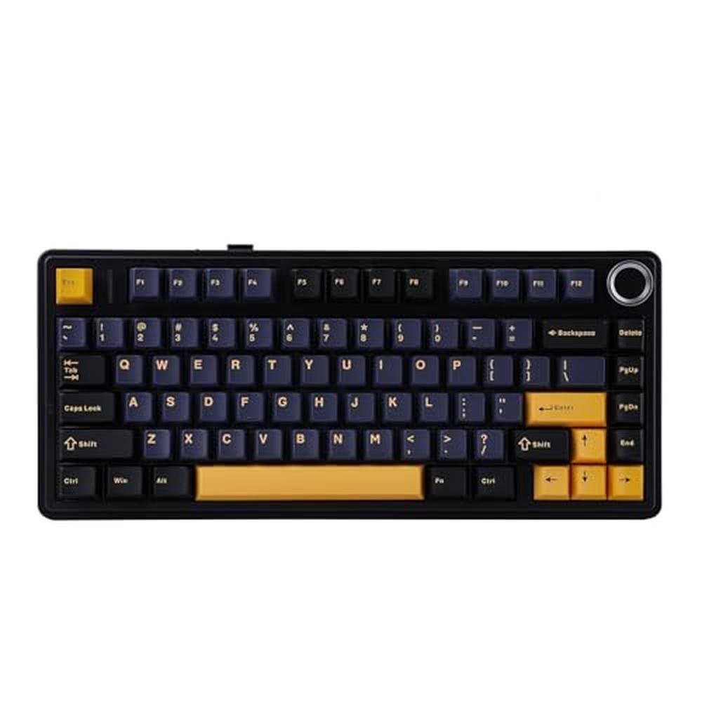 Keyboard Black: Epomaker X Aula F75 Gasket Mechanical – Front View