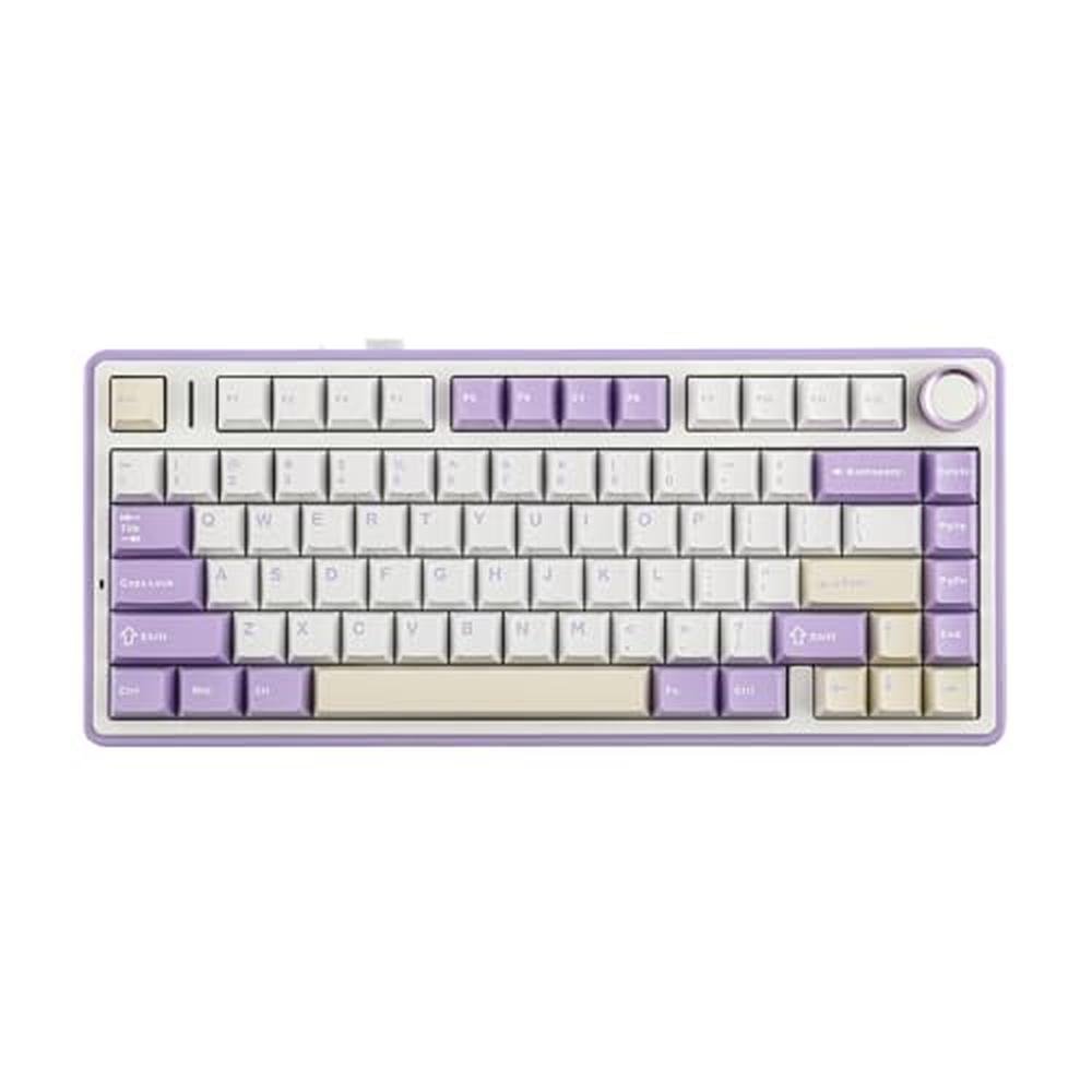 Keyboard Purple: Epomaker X Aula F75 Gasket Mechanical – Front View