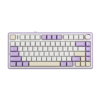 Keyboard Purple: Epomaker X Aula F75 Gasket Mechanical – Front View