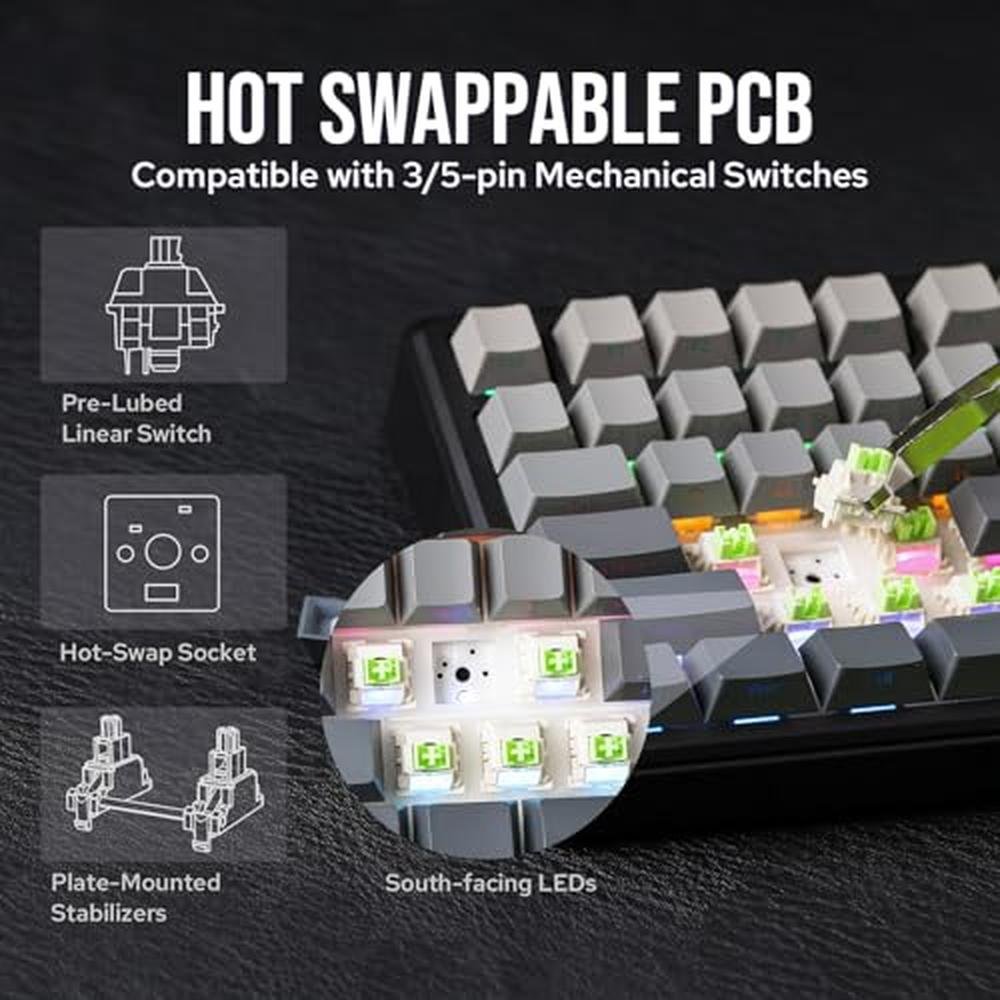Keyboard Epomaker: EPOMAKER X AULA F75 MAX Wireless – Packaging