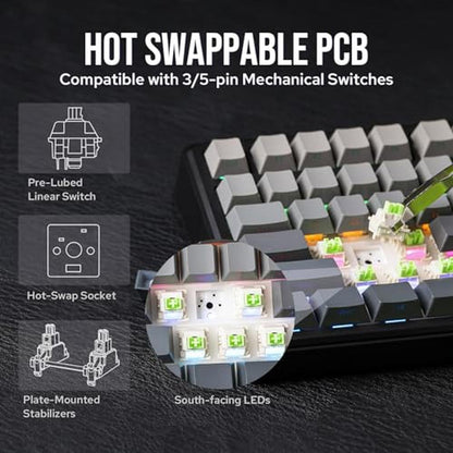 Keyboard Epomaker: EPOMAKER X AULA F75 MAX Wireless – Packaging