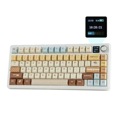 Keyboard Caramel: EPOMAKER X Aula F75 MAX Wireless – Front View