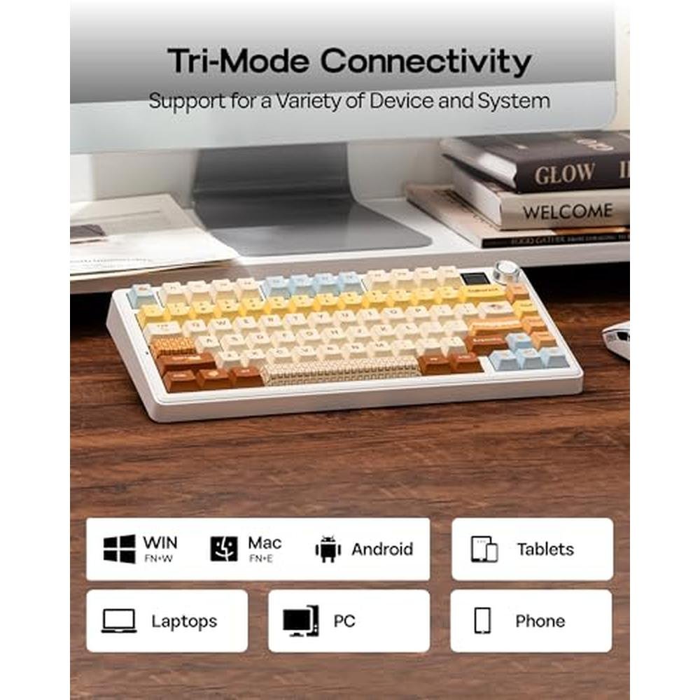 Keyboard Caramel: EPOMAKER X Aula F75 MAX Wireless – In Use
