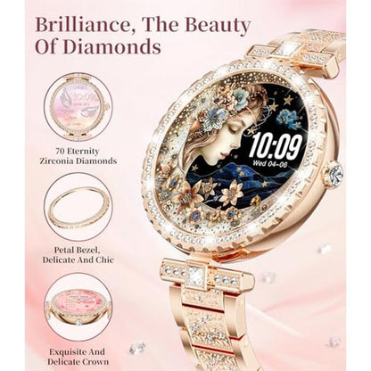 Women Watch: ESFOE 1.19 AMOLED Smart Watch – Side View