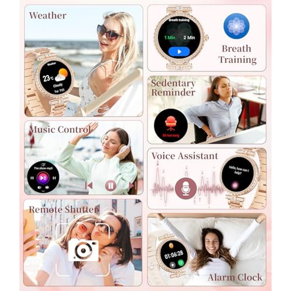 Women Watch: ESFOE 1.19 AMOLED Smart Watch – Packaging