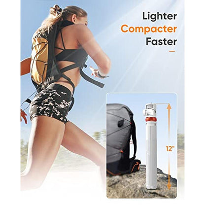 Tripod iPhone: EUCOS 62 Sturdy Selfie Stick Tripod with – In Use