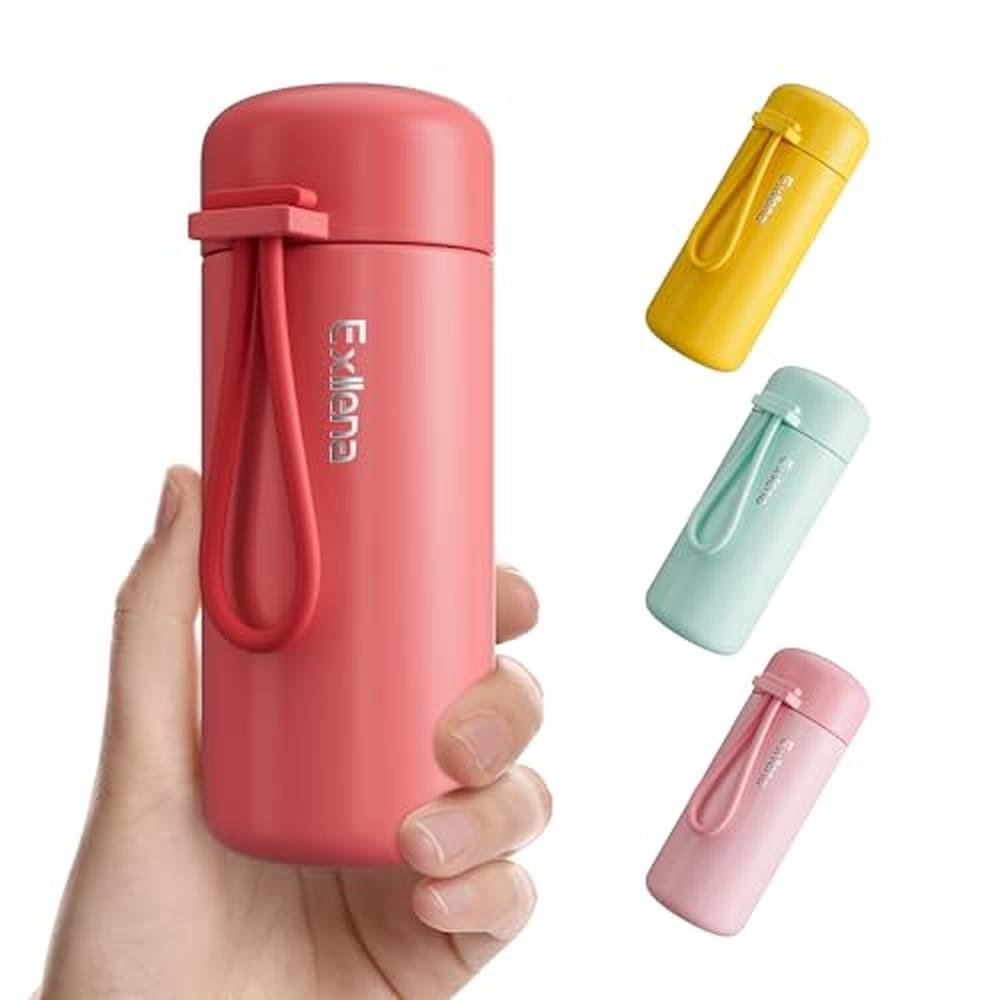 Water Bottle: Exllena Mini 5oz Insulated Water Bottle – Front View