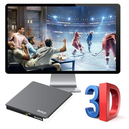 Blu Ray CD DVD Drive: External USB 3.0 Type C Blu Ray – Close-up Detail