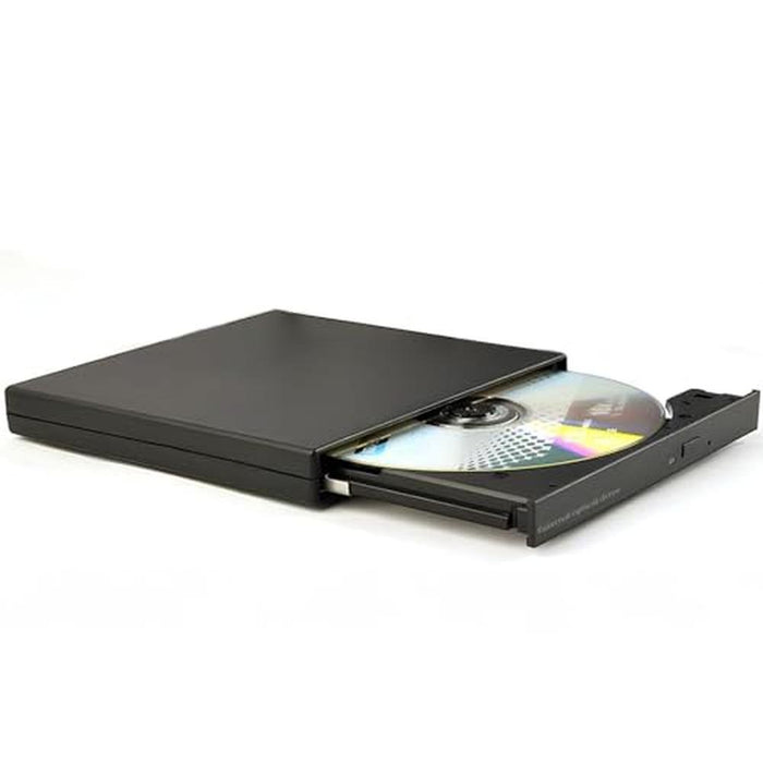 External CD/DVD Drive: Svemei Slim Portable CD Burner +/-RW – Front View