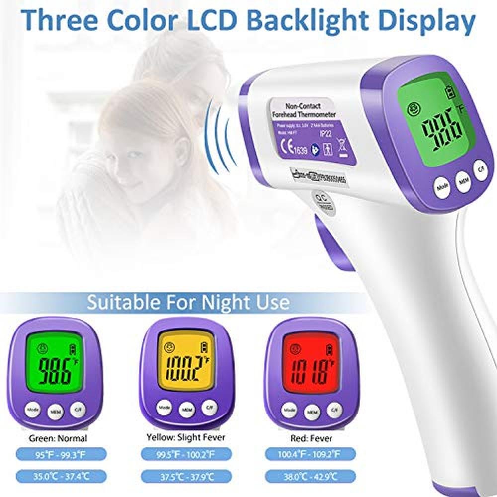 Thermometer: eZthings Heavy Duty Infrared Forehead – Close-up Detail