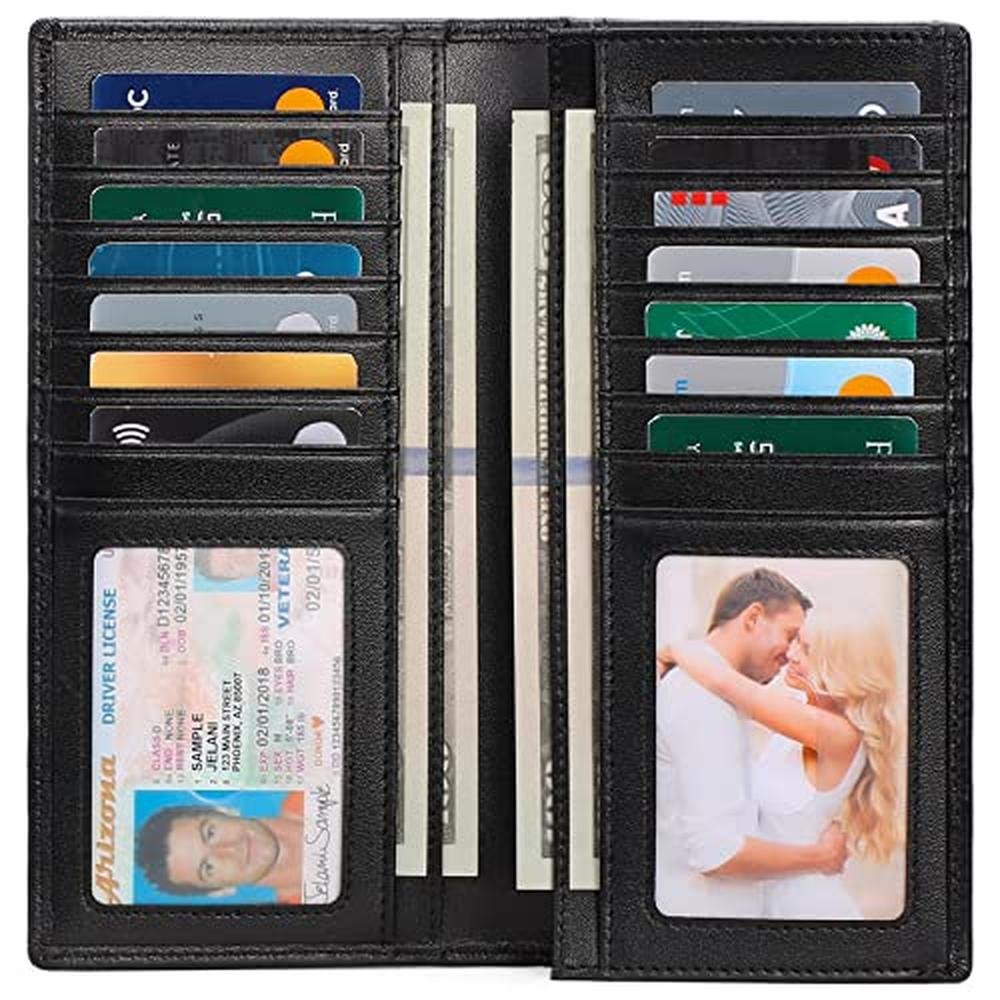FALAN MULE Wallets for Men Genuine Leather RFID Blocking – Side View