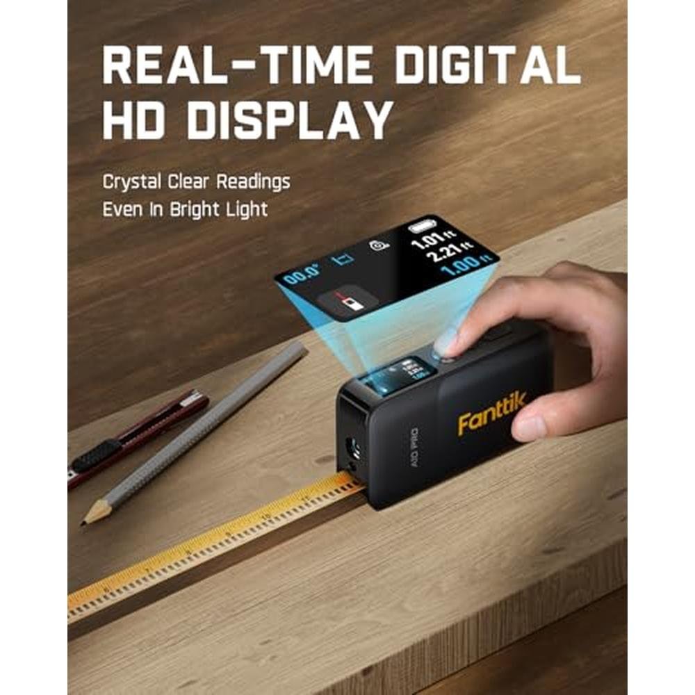 Laser Tape Measure: Fanttik A10 Pro 2-in-1 Digital Laser – Close-up Detail