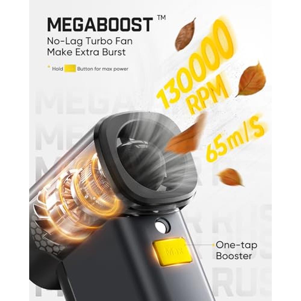 Electric Air Duster: Fanttik B10 Pro Max 130000RPM – Side View