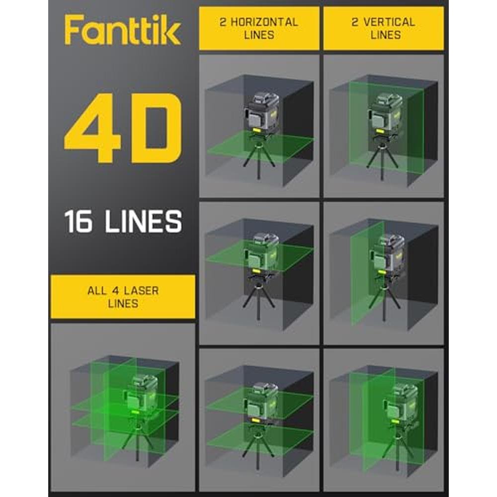 Laser Level: Fanttik D16 APEX Professional 4 x 360-degree – In Use