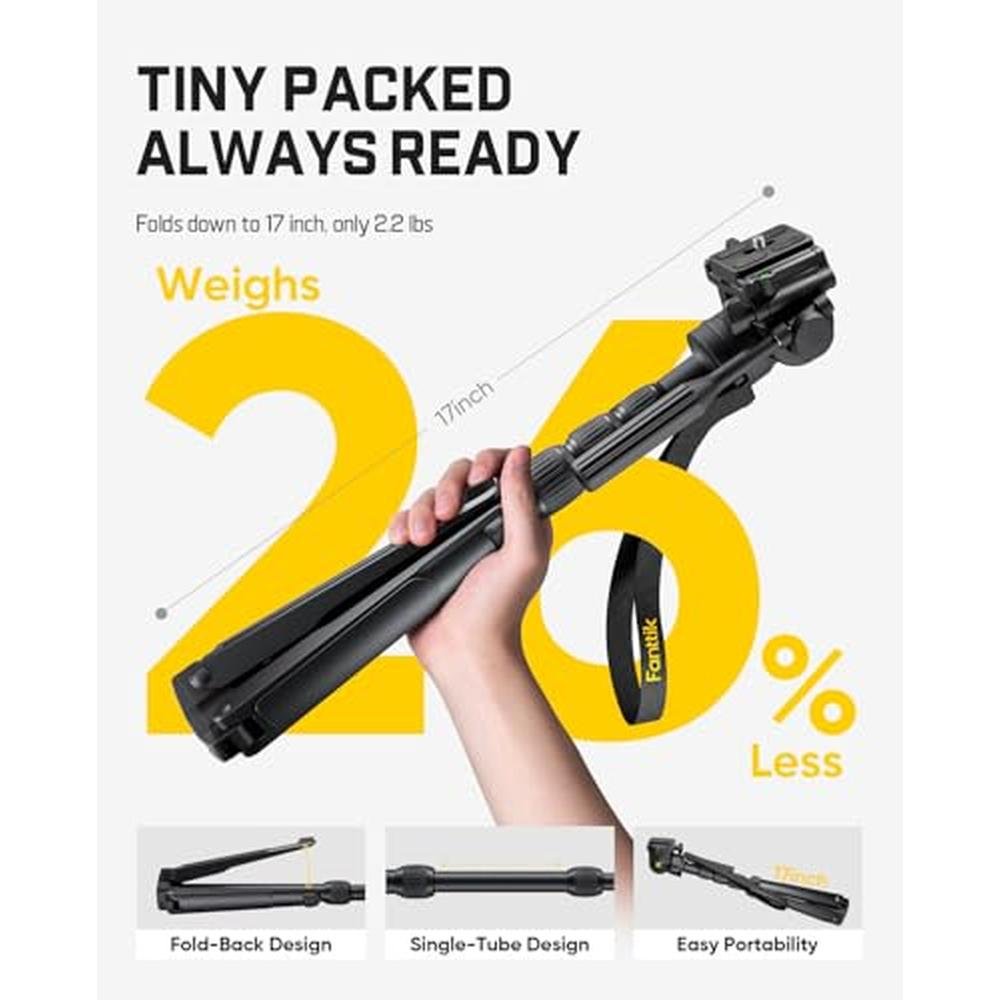 Laser Level Tripod: Fanttik DT10 Pro 2.2 Lbs Lightweight – Side View