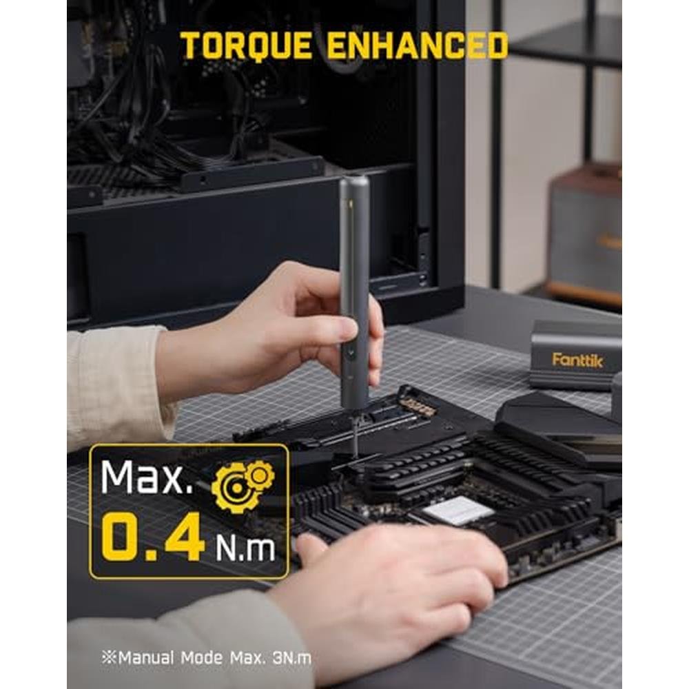 Electric Screwdriver: Fanttik E2 Max Mini Cordless 0.4N.m – Side View