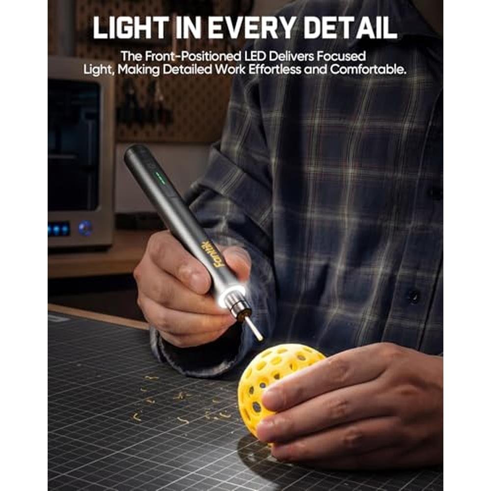 Cordless Rotary Tool: Fanttik F2 Master Kit 5-Speed 25000 – In Use