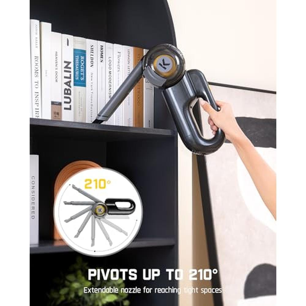 Cordless Vacuum: Fanttik Fold V10 Ultra Deluxe Handheld – Side View
