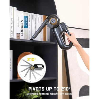 Cordless Vacuum: Fanttik Fold V10 Ultra Deluxe Handheld – Side View