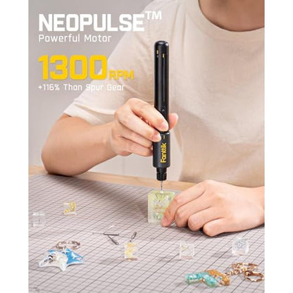 Power Drill: Fanttik K2 Nano Rechargeable Hand Drill – Side View