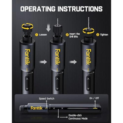 Power Drill: Fanttik K2 Nano Rechargeable Hand Drill – In Use