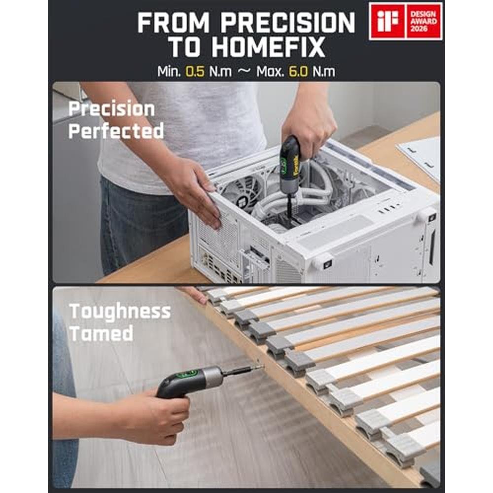 Cordless Screwdriver: Fanttik L2 Pro Electric Screwdriver – Side View