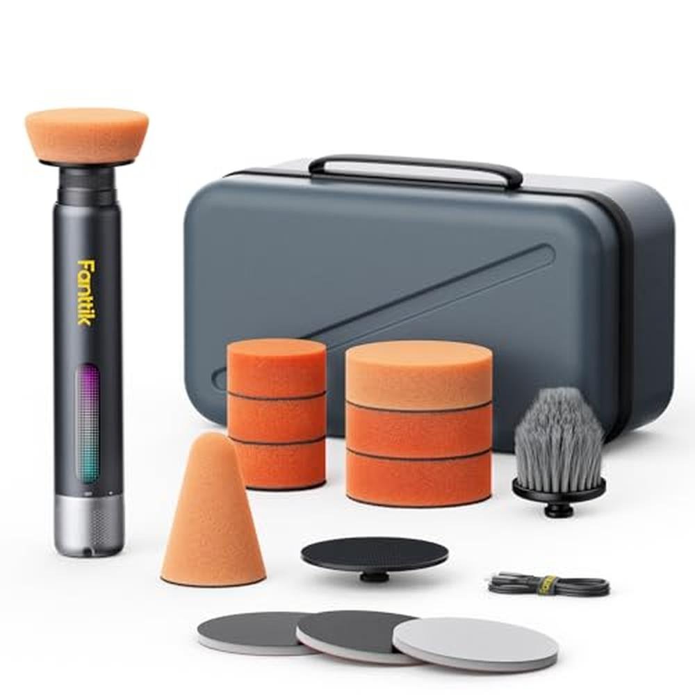 Car Buffer Polisher: Fanttik P10 Pro Mini 4000mAh Cordless – Front View