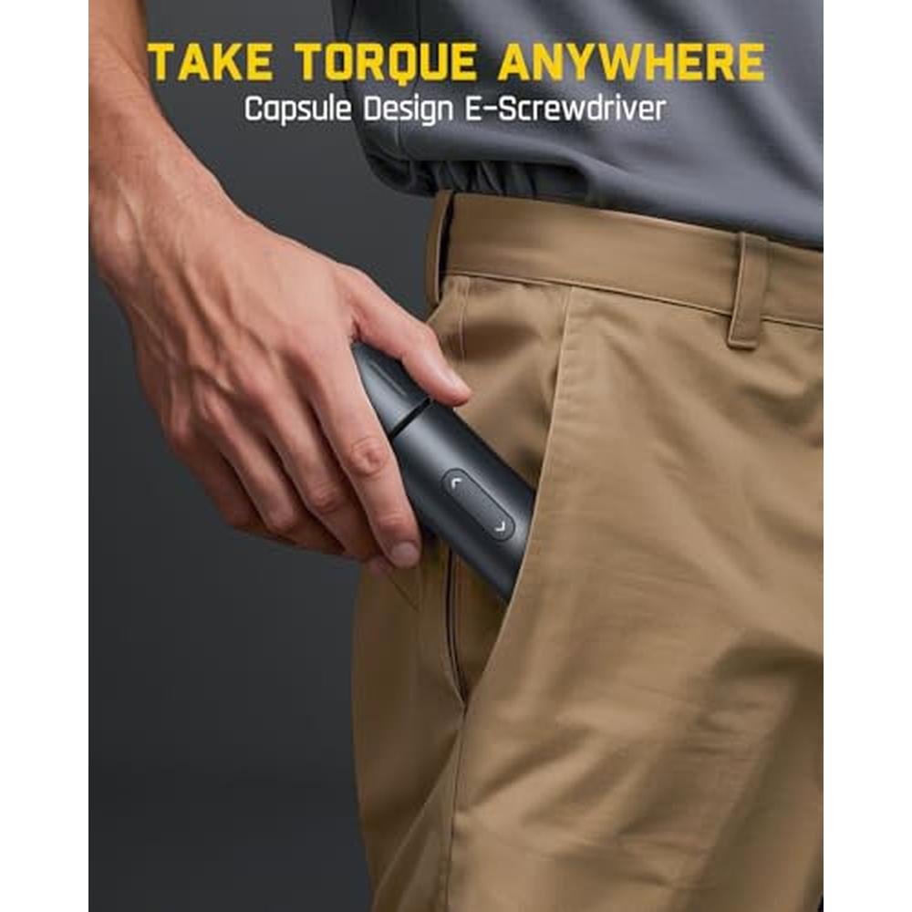 Cordless Screwdriver: Fanttik S1 Capsule Electric – Side View