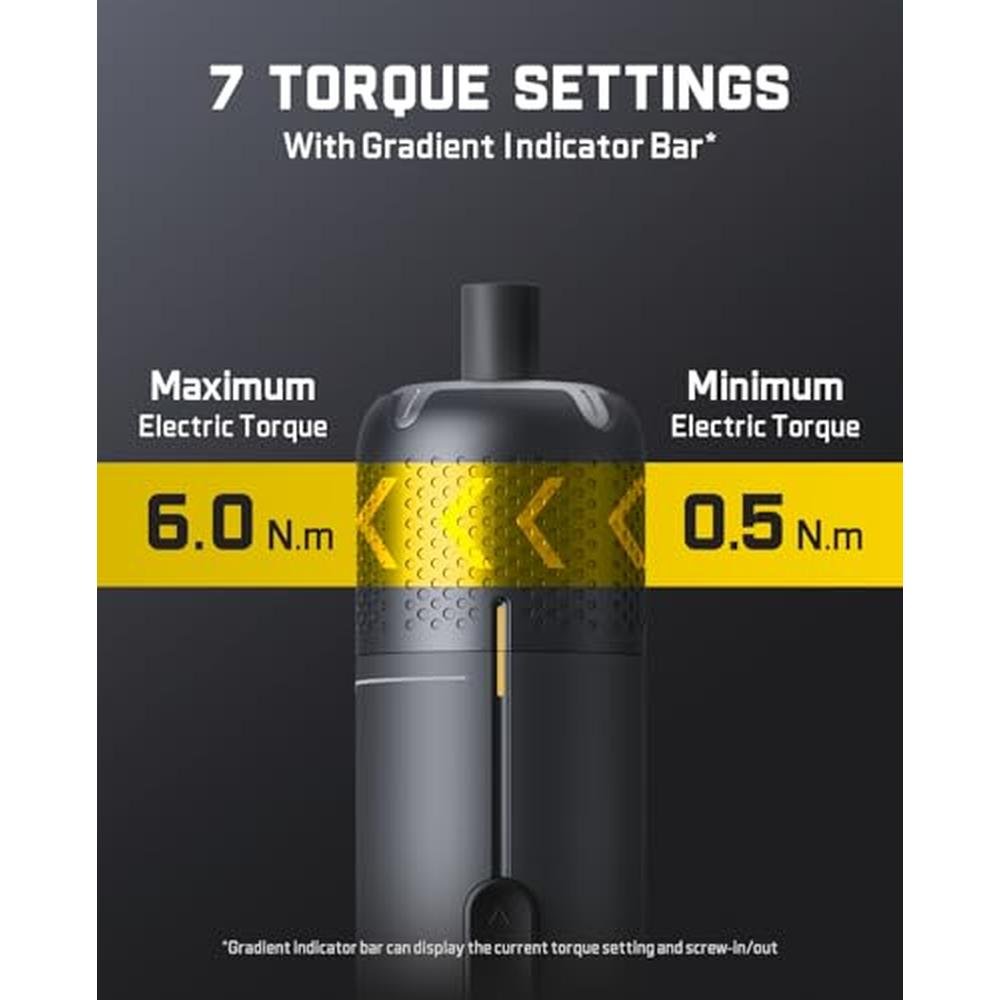 Cordless Screwdriver: Fanttik S2 Pro Electric Screwdriver – Side View