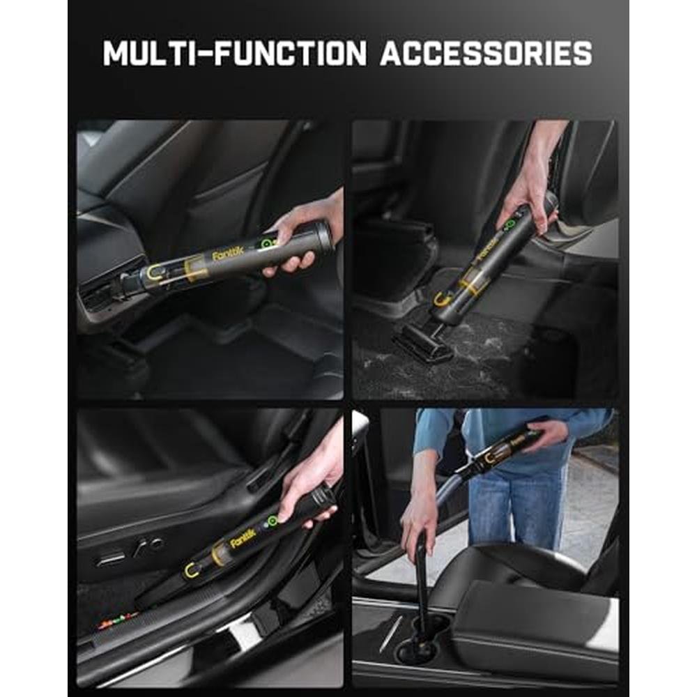 Cordless Car Vacuum: Fanttik Slim V10 APEX 4-in-1 Portable – In Use