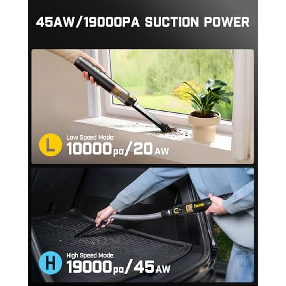 Cordless Car Vacuum: Fanttik Slim V10 APEX 4-in-1 Portable – Packaging